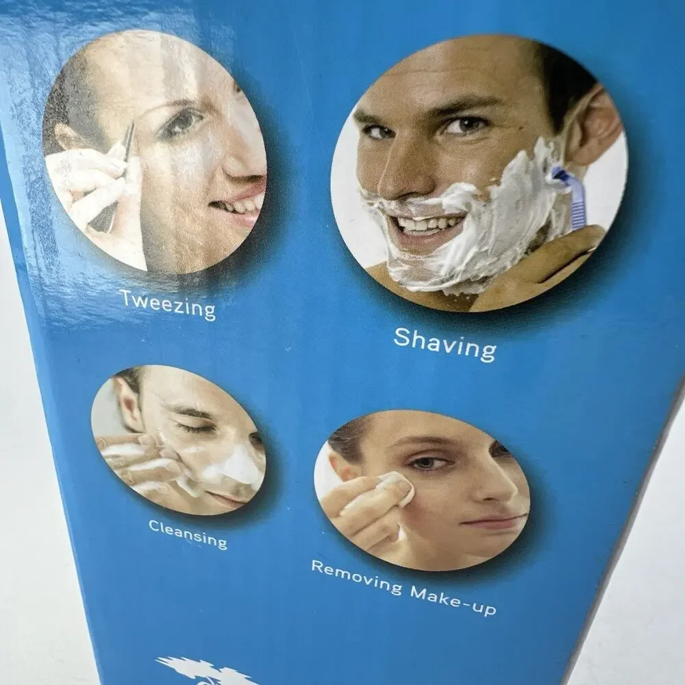 Large Fogless Shower Shaving Mirror LED Light Anti Fog Razor Shelf NEW TTP-LED01